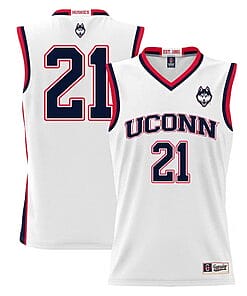 Adama Sanogo Jersey UConn Huskies College Basketball No Name White #211