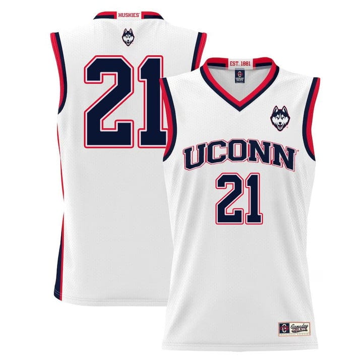 Adama Sanogo Jersey UConn Huskies College Basketball No Name White #211