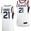 Adama Sanogo Jersey #21 UConn Huskies College Basketball White Replica
