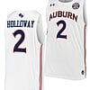 Aden Holloway Jersey #2 Auburn Tigers College Basketball White