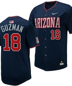 Adonys Guzman Jersey #18 Arizona Wildcats Replica Baseball Full-Button Navy