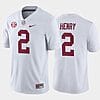 Alabama Crimson Tide #2 Derrick Henry Jersey Color Stitched White