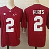 Alabama Crimson Tide #2 Jalen Hurts Jersey College Football Red