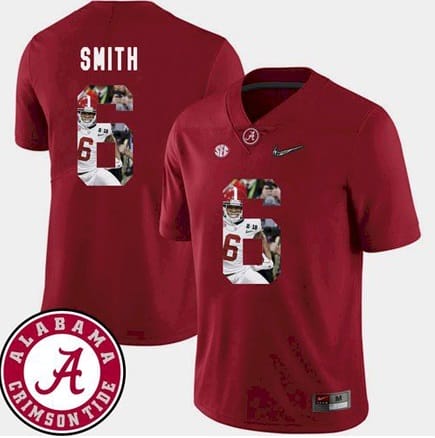 Alabama Crimson Tide #6 DeVonta Smith Jersey College Football Red