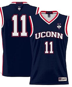 Alex Karaban Jersey UConn Huskies College Basketball No Name Navy #111