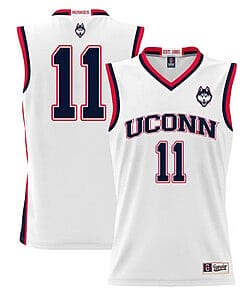 Alex Karaban Jersey UConn Huskies College Basketball White #111