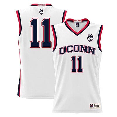 Alex Karaban Jersey UConn Huskies College Basketball White #111