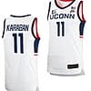 Alex Karaban Jersey #11 UConn Huskies College Basketball White Replica