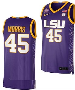 Alexis Morris Jersey LSU Tigers 2023 NCAA Basketball National Champions Purple #45