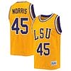Alexis Morris Jersey #45 LSU Tigers Basketball 2023 NCAA College Retro Gold