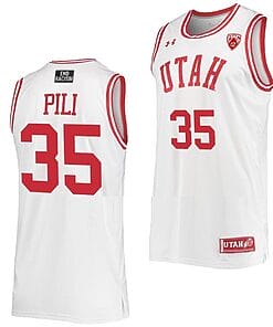 Alissa Pili Jersey #35 Utah Utes College Basketball White