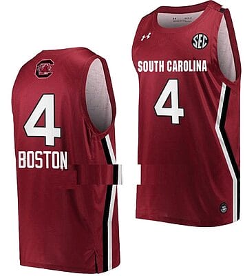 Aliyah Boston Jersey #4 South Carolina Gamecocks College Basketball Wine