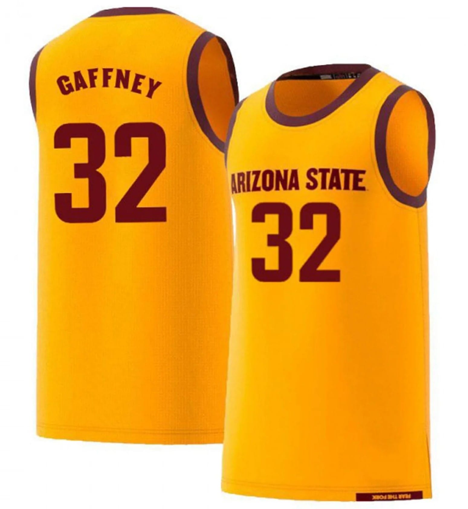 Alonzo Gaffney Jersey Arizona State Sun Devils College Basketball Yellow #32