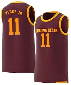 Alonzo Verge Jersey Arizona State Sun Devils College Basketball Red #11