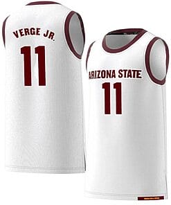 Alonzo Verge Jersey Arizona State Sun Devils College Basketball White #11