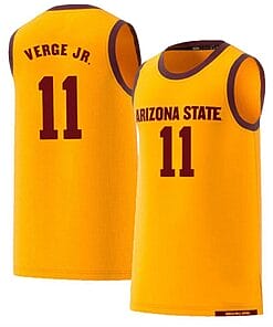 Alonzo Verge Jersey Arizona State Sun Devils College Basketball Yellow #11