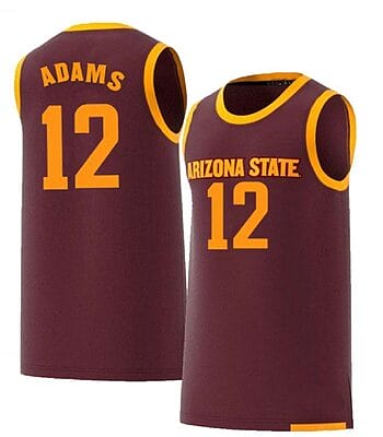 Andre Adams Jersey Arizona State Sun Devils College Basketball Red #12