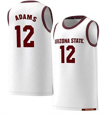 Andre Adams Jersey Arizona State Sun Devils College Basketball White #12