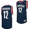 Andre Drummond Jersey #12 UConn Huskies College Basketball Navy Retro