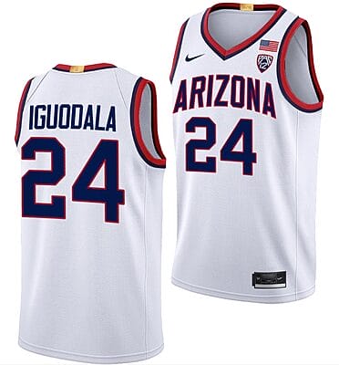 Andre Iguodala Jersey #24 Arizona Wildcats College Basketball Limited White