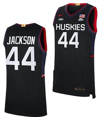 Andre Jackson Jersey #44 UConn Huskies College Basketball Limited Black