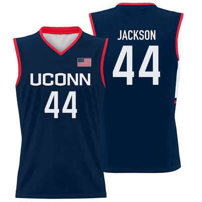 Andre Jackson Jersey UConn Huskies College Basketball Navy #441