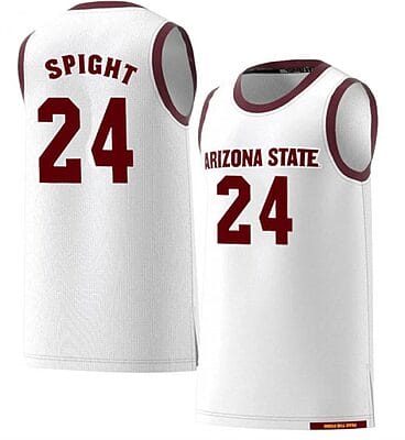 Andre Spight Jersey Arizona State Sun Devils College Basketball White #24