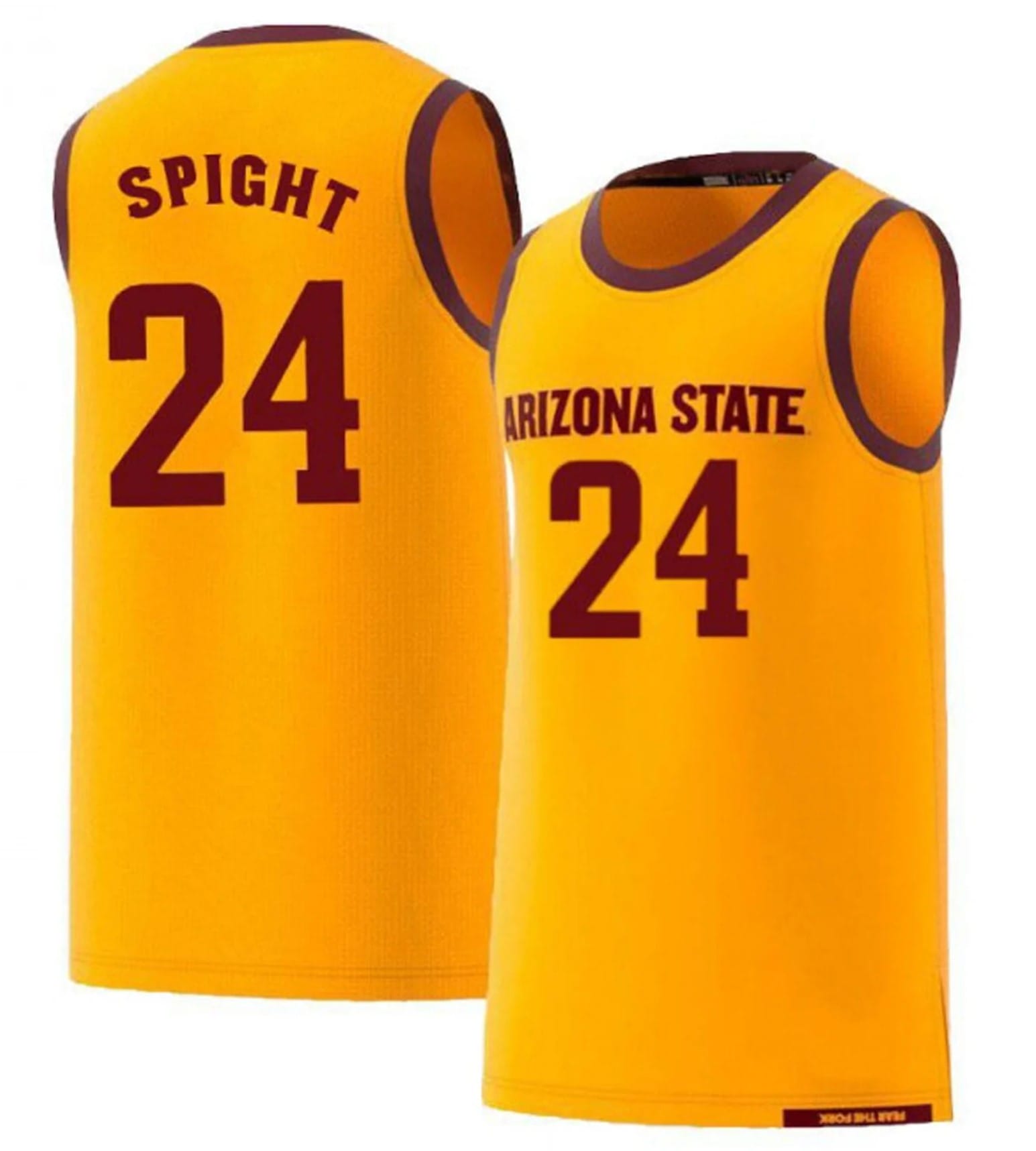 Andre Spight Jersey Arizona State Sun Devils College Basketball Yellow #24