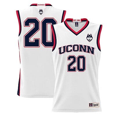 Andrew Hurley Jersey UConn Huskies College Basketball White #201