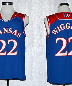 Andrew Wiggins Jersey #22 Kansas Jayhawks NCAA Basketball Royal Blue