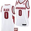 Anthony Black Jersey #0 Arkansas Razorbacks College Basketball 100 Season White