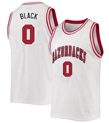 Anthony Black Jersey #0 Arkansas Razorbacks College Basketball White 2