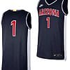 Arizona Wildcats Jersey #1 Limited Retro Basketball 2023-24 Navy