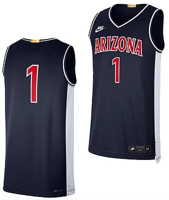 Arizona Wildcats Jersey #1 Limited Retro Basketball 2023-24 Navy