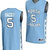 Armando Bacot Jersey #5 UNC Tar Heels Basketball Lightweight Blue