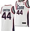 Aubrey Griffin Jersey #44 UConn Huskies College Basketball White Replica