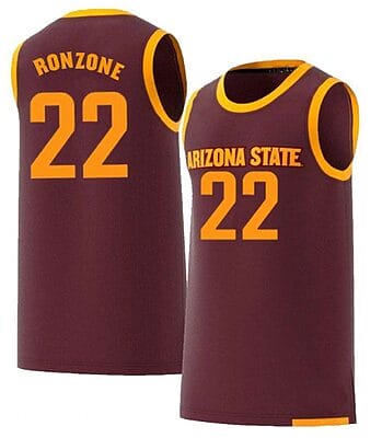 Austin Ronzone Jersey Arizona State Sun Devils College Basketball Red #22