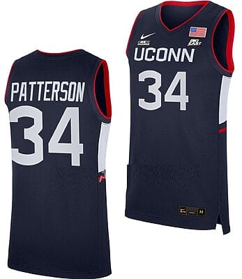 Ayanna Patterson Jersey #34 UConn Huskies College Basketball Navy Replica