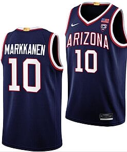 Azuolas Tubelis Jersey #10 Arizona Wildcats College Basketball Navy