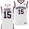 Brandon Clarke Jersey #15 Gonzaga Bulldogs NIL College Basketball Lightweight White