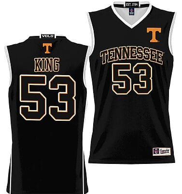 Bernard King Jersey #53 Tennessee Volunteers NIL College Basketball Lightweight Black