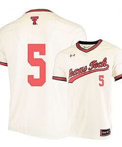 Brian Klein Jersey #5 Texas Tech Red Raiders Baseball NCAA College Cream Alumni
