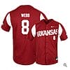 Braydon Webb Jersey #8 Arkansas Razorbacks Baseball NCAA College Alumni Elite Red