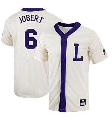 Brayden Jobert Jersey #6 LSU Tigers Baseball NCAA College White Alumni