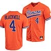 Benjamin Blackwell Jersey #4 Clemson Tigers College Baseball Orange Full-Button