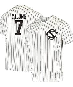 Brennan Milone Jersey #7 South Carolina Gamecocks Baseball NCAA College White Alumni