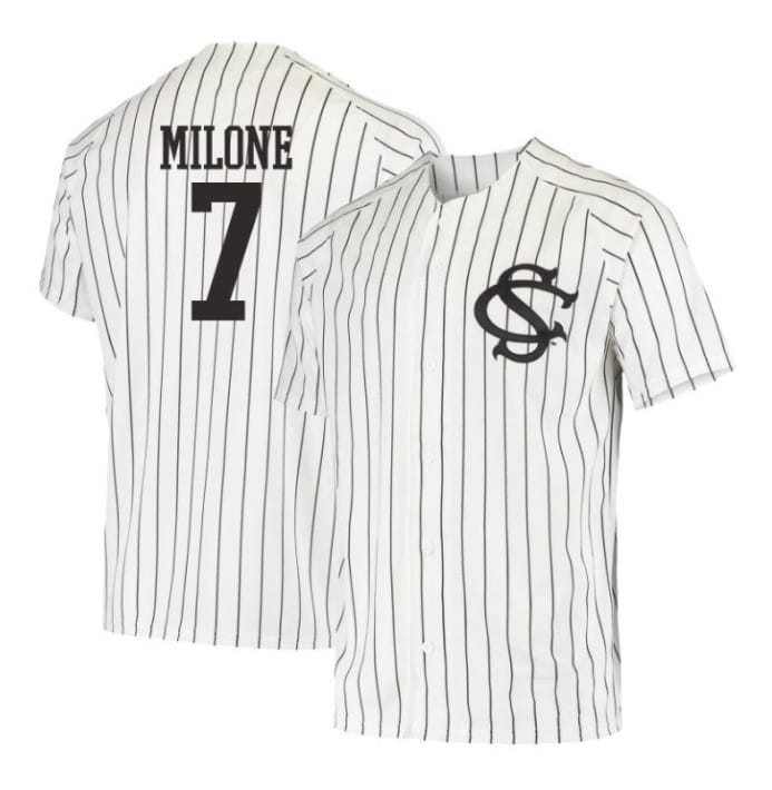 Brennan Milone Jersey #7 South Carolina Gamecocks Baseball NCAA College White Alumni
