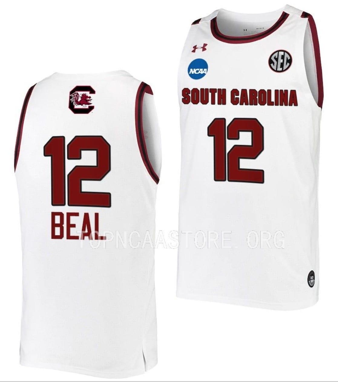 Brea Beal Jersey South Carolina Gamecocks College Basketball 2023 NCAA March Madness White #12
