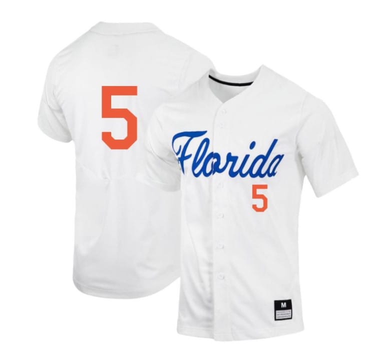 Brandon Sproat Jersey #5 Florida Gators Baseball NCAA College White Alumni