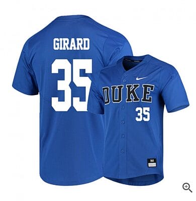 Britt Fuller Jersey #35 Duke Blue Devils Baseball NCAA College Blue Elite Alumni